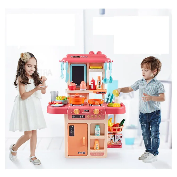 
Mini Cooking Kids Kitchen Set Toy Cute Music Light Color Box Packing Plastic Kitchen Toys 