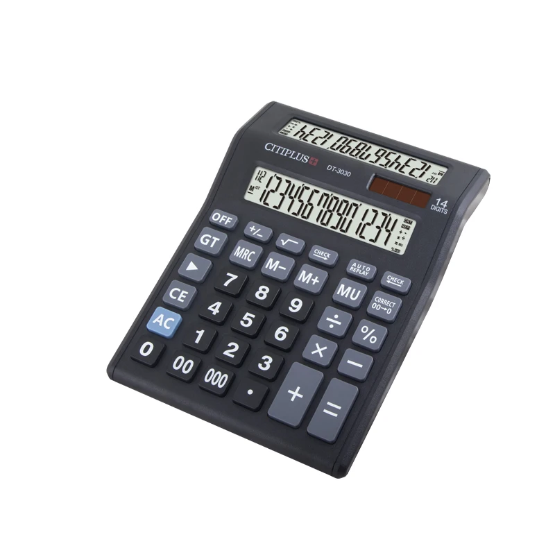 
CITIPLUS C-4 digital calculator solar 14 digit calculator 