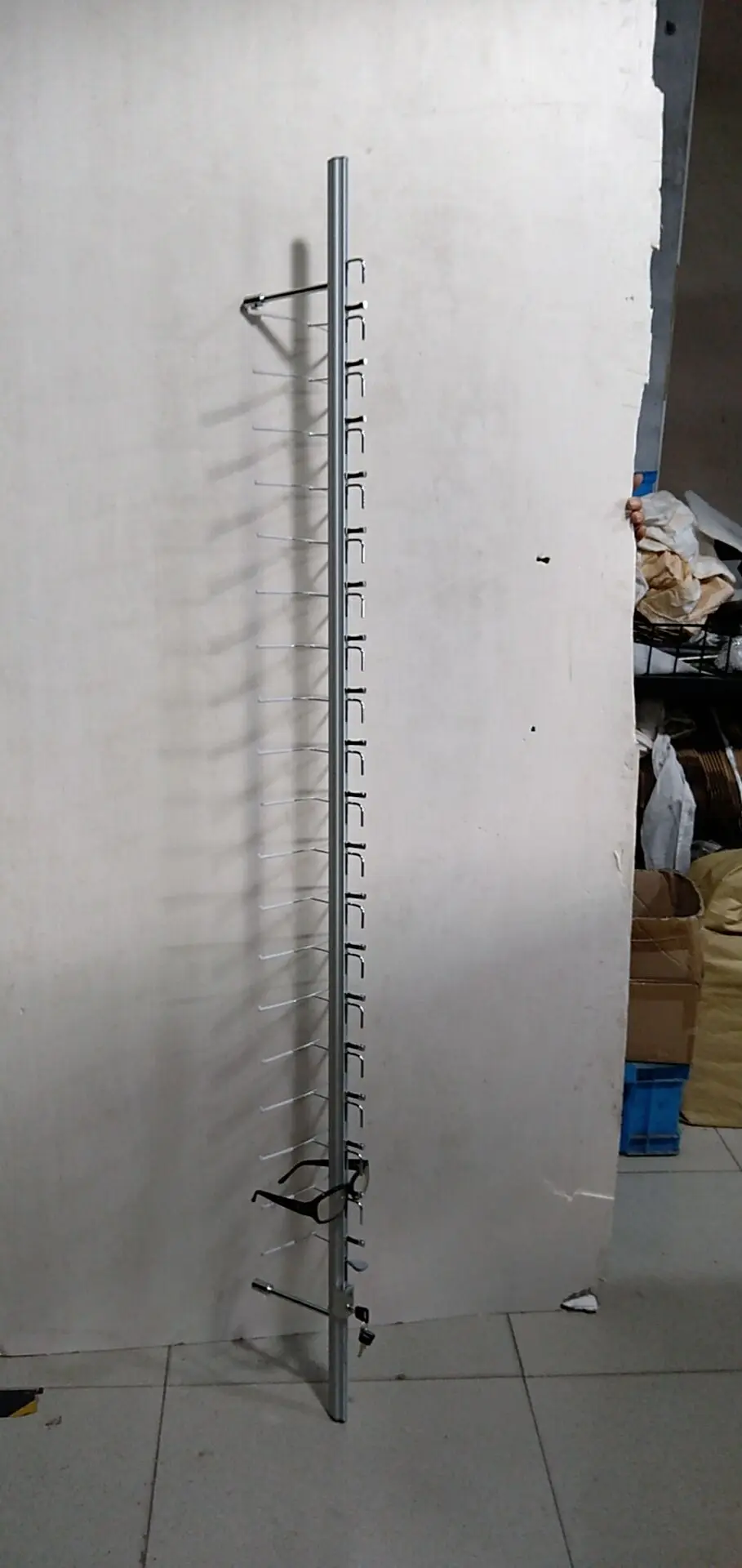 eyewear display rods;sunglasses display poles;glasses display shelf