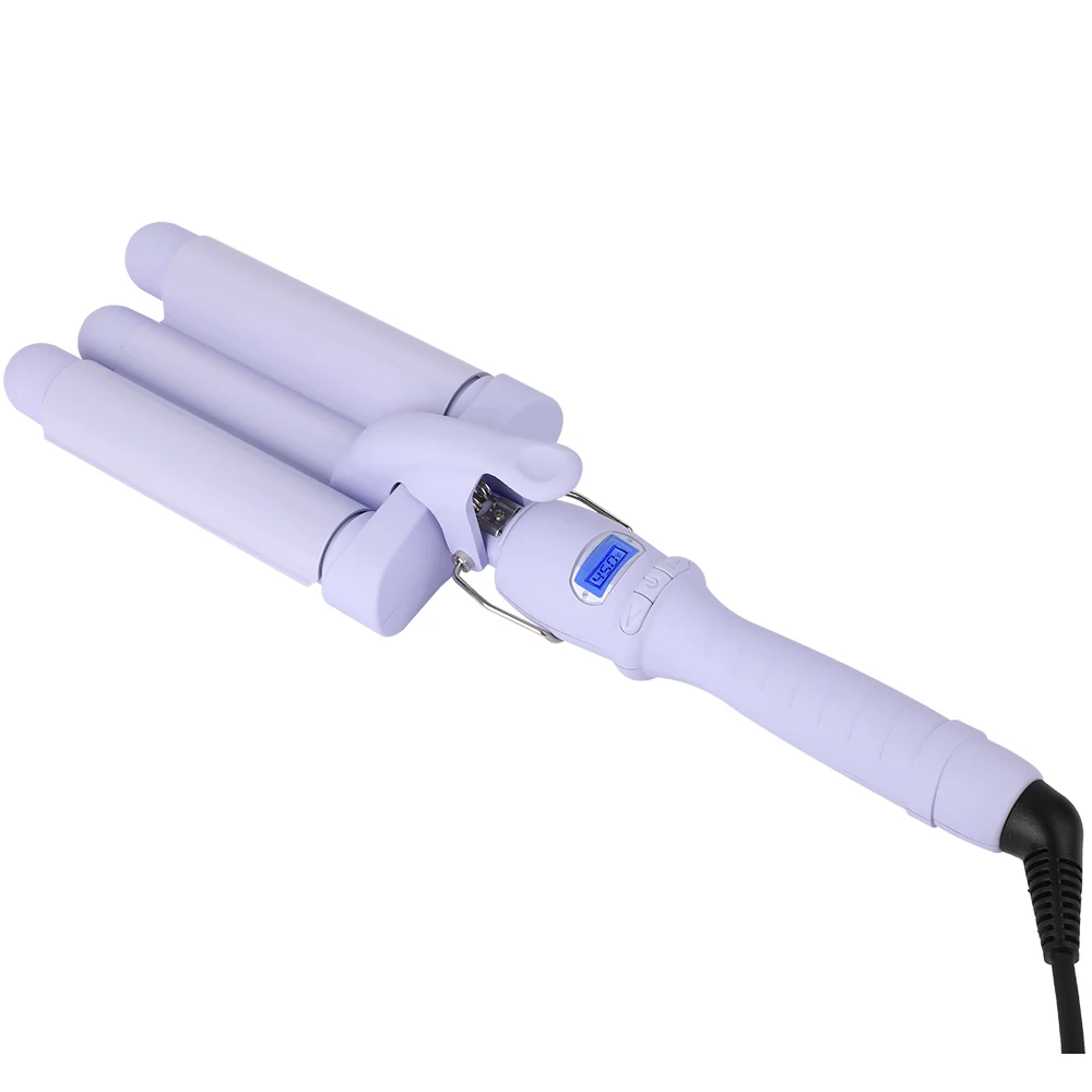 Brand new superior quality hair styling tools ceramics curling iron Deep wave household Professional 3 barrel curler iron