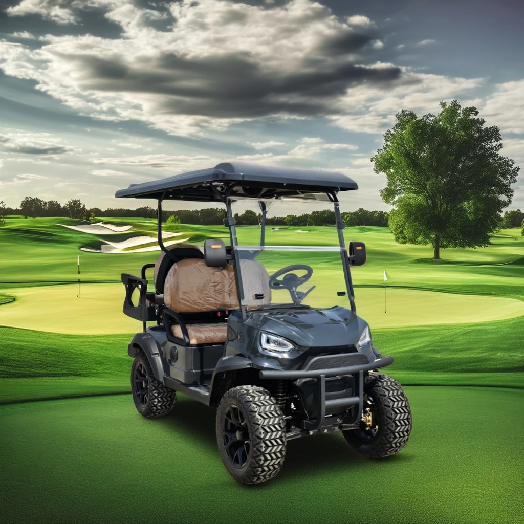 4-Seater Offroad Electric Golf Cart Cheap Prices 6-Volt DE Folded Golf Buggy Car Chinese Club Cars with EEC & DOT certifications