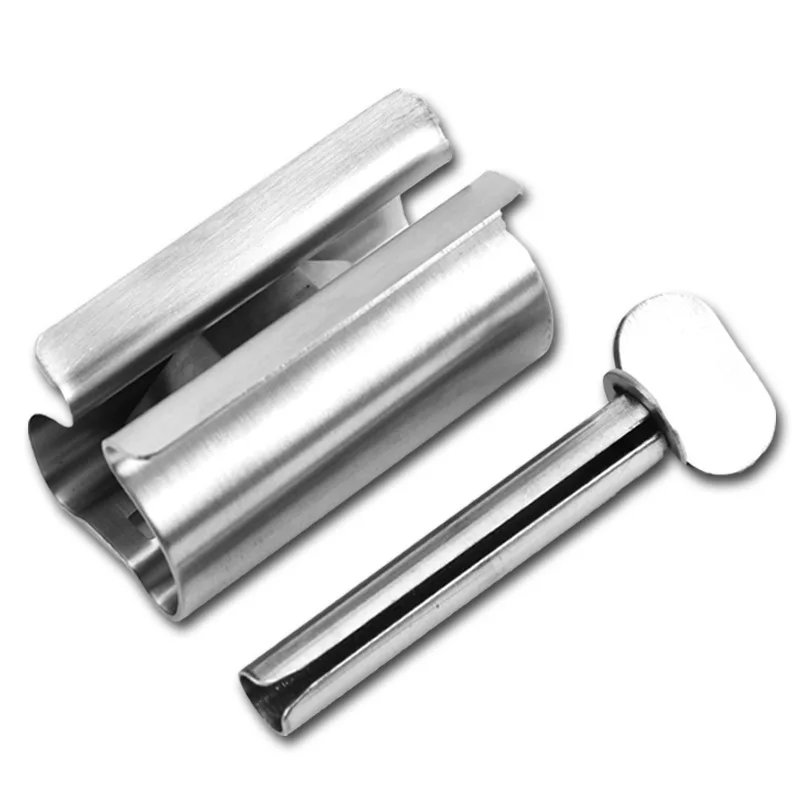 Stainless Steel Toothpaste Tube Squeezer Toothpaste Squeezer Rollers Metal Toothpaste Tube Wringer Seat Holder Stand