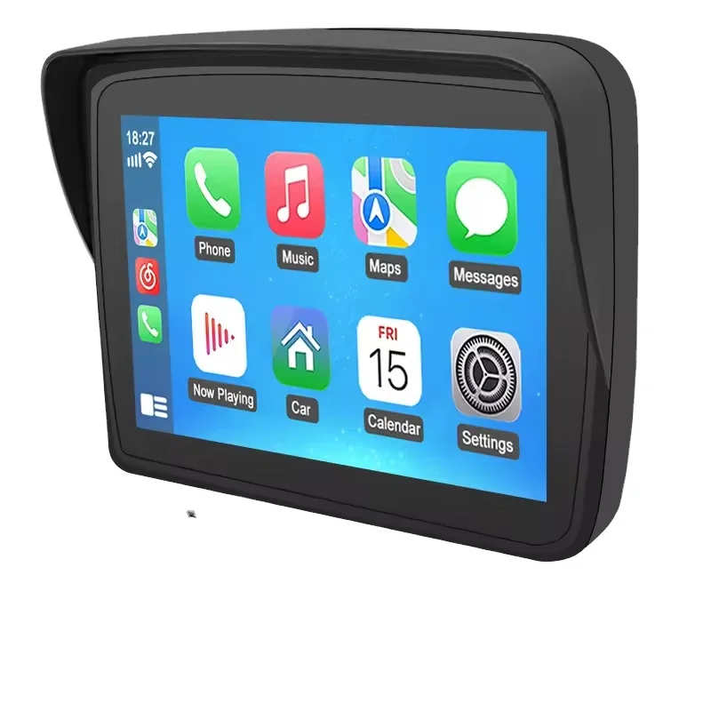5-inch motorcycle intelligent touch screen wireless carplay Android auto navigation positioning video playback IP67 waterproof
