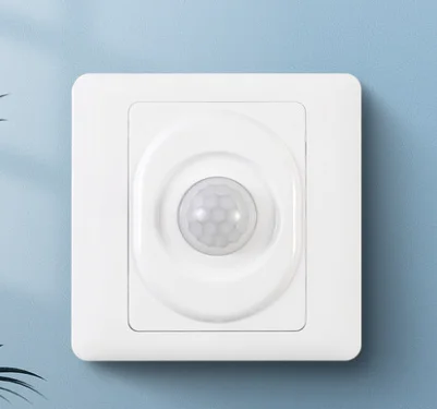 Двухлинейный инфракрасный датчик человеческого тела переключатель 86 типа сенсорный для лестницы коридора 220 В Интеллектуальный с задержкой