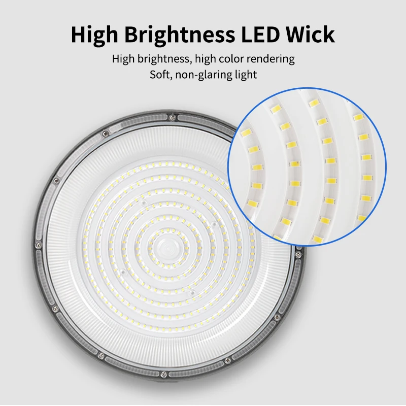 Industrial LED Hightbay Light 100W 400W UFO High Bay IP65 Rated for Warehouse Application