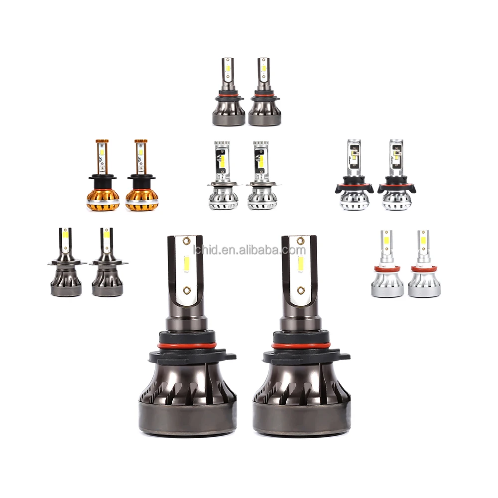 High quality Led Headlight Bulb Kit Mini 3000K 6000K 12000LM 9 - 32V White Super Bright Fog Light Headlight Lamps Car Light