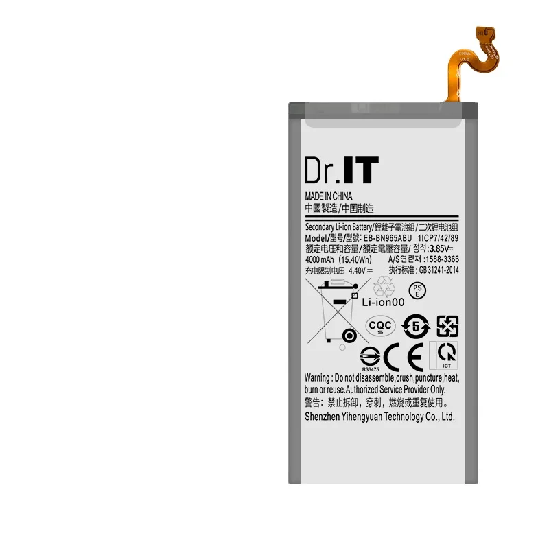 
Dr IT 4000mah EB-BN965ABE Battery Cell Mobile Phone Battery For Samsung Note9 