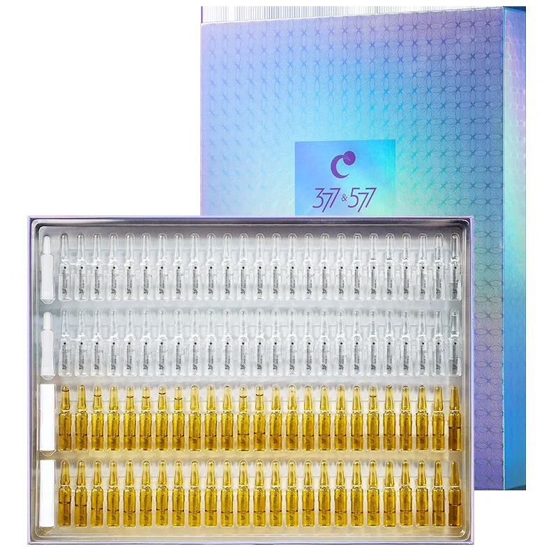 2ml*100pcs Day and Night Dual-effect Brightening Ampoule Serum Whitening Repairing Skin Care Facial Serum