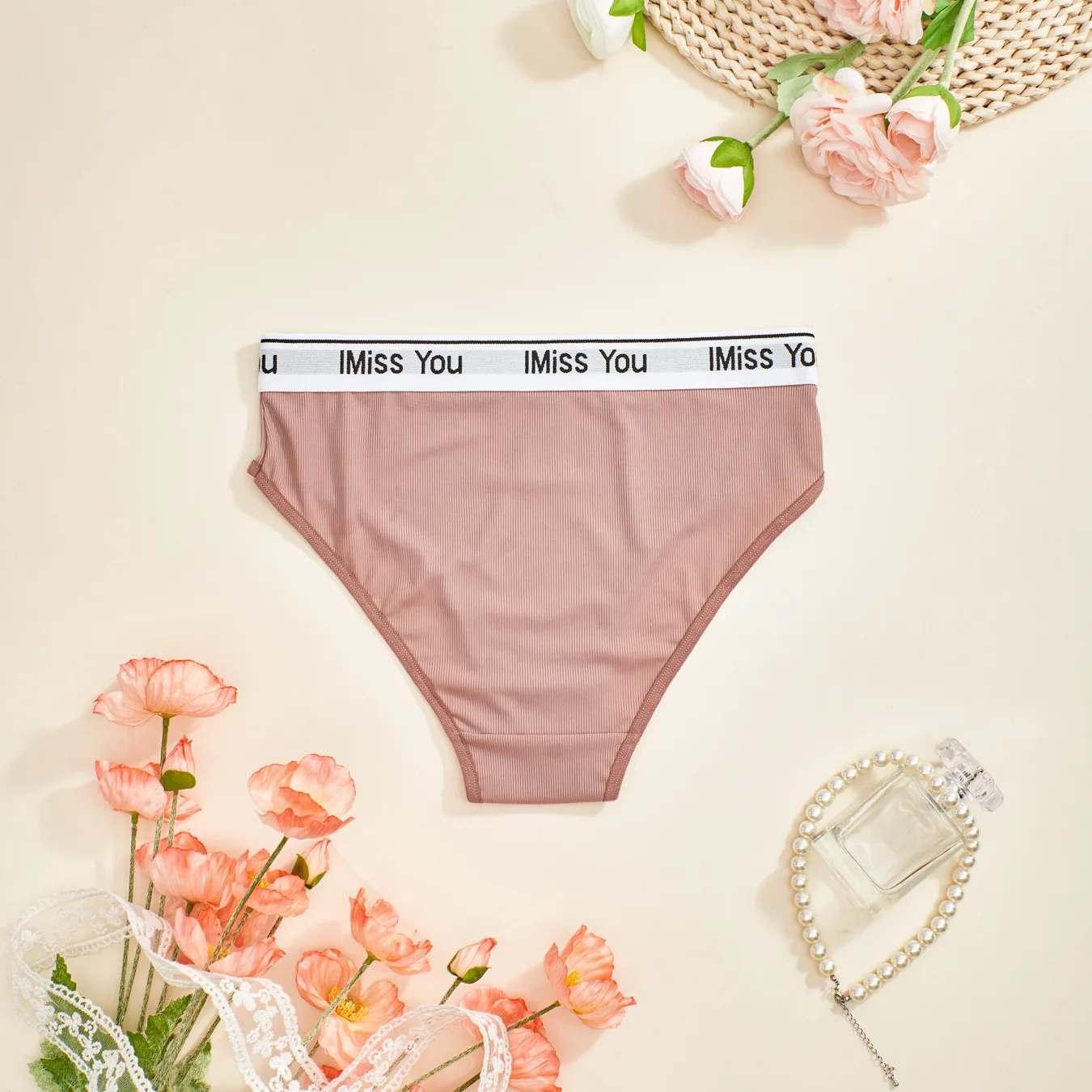 Customized new high-quality solid color seamless OEM waist breathable pure cotton inner profile comfortable skin friendly ladies