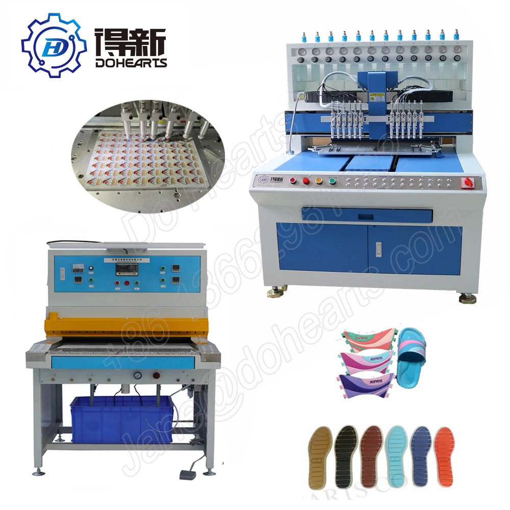 Dongguan sandal top upper ecco shoes machine making production line oven