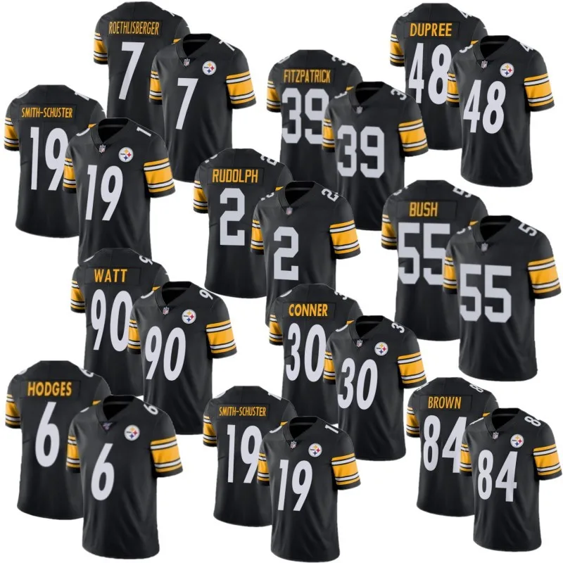 Американский мужской прошитый футбольный трикотаж s трикотаж #6 Ходжес 39 Фитцпатрик 55 Буш Трикотаж