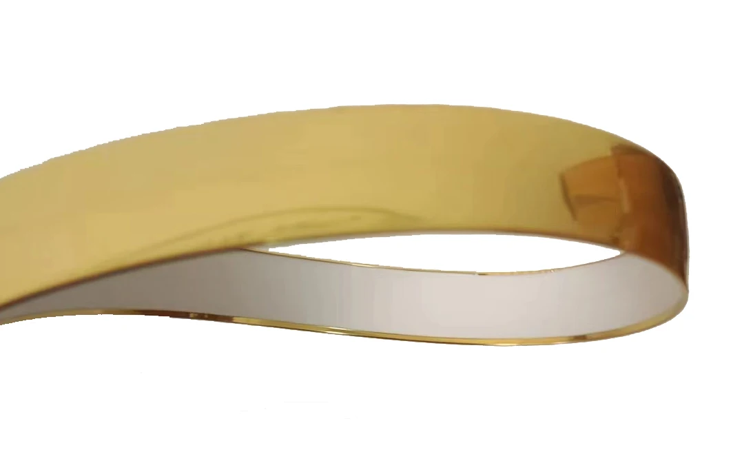 PVC Flexible Wall Gold Strip Tile Edge Banding Strip Decoration Trim Adhesive for Ceiling Door Mirror