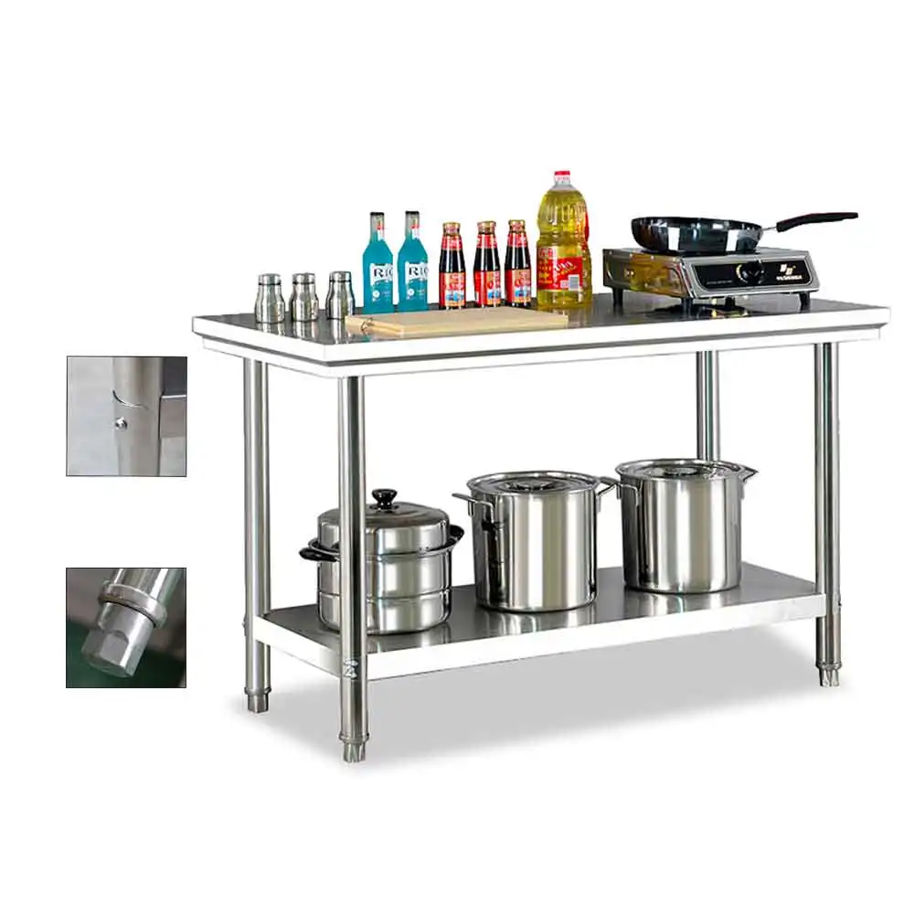kitchen tools Customized Stainless Steel Kitchen Work Table/304 Stainless Steel Restaurant Work Bench