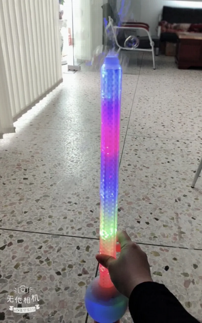 Music Electric Blowing Bubble Maker Bubble Wand With Light For Kids outdoor and indoor electric glow stick bubble toy