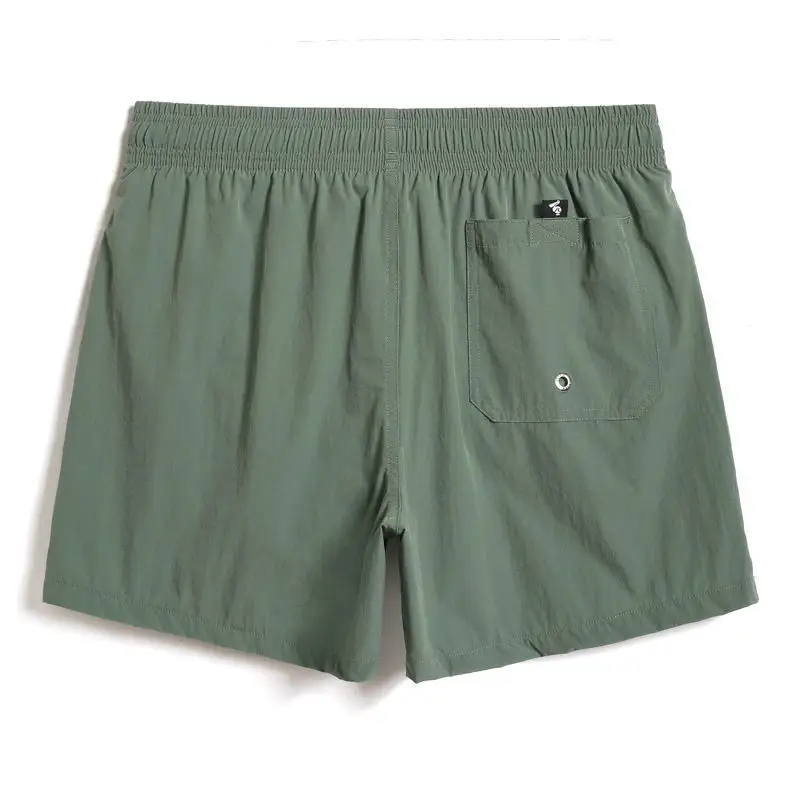 MAQVOB Beach Shorts Hot Sell Solid Color Quick Dry Swimwear Swimming Trunks Wholesale Men Summer Plain Color Swim Shorts