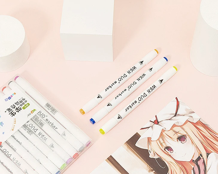 Custom Black Felt Tip Pen Fine Point (0.6mm) Dry Erase Ink Permanent Waterproof Marker Pen