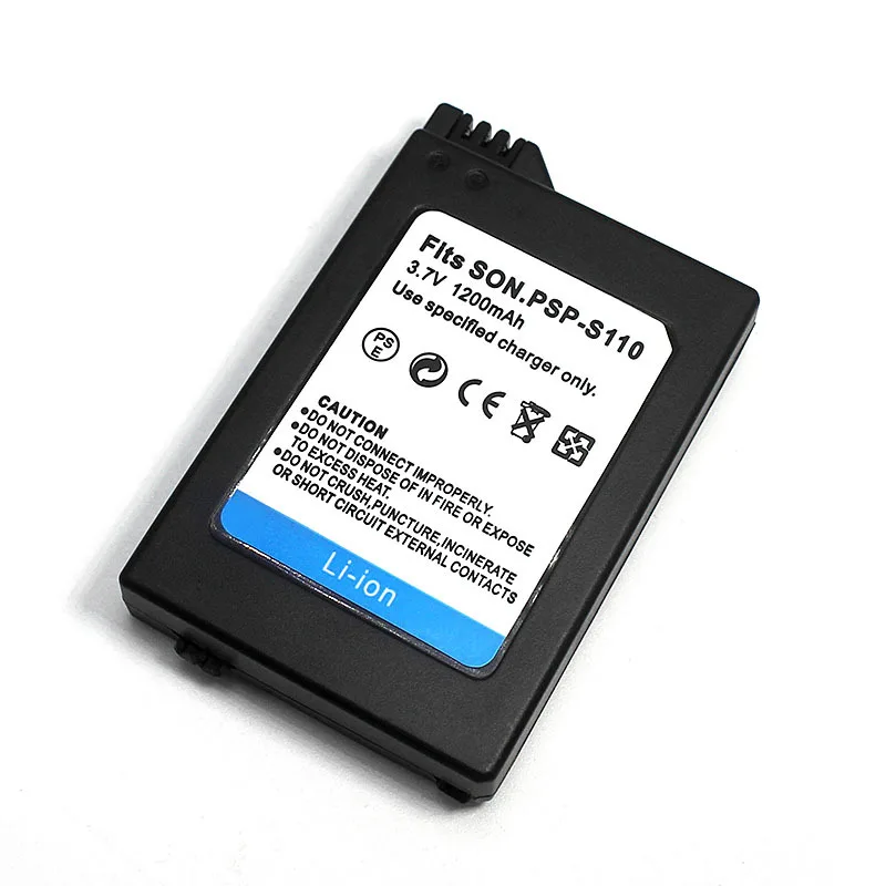3.7 1200mAh PSP 2000 3000 Rechargeable Lithium Battery for PSP2000 PSP3000 PSP-S110 PlayStation Portable Gamepad