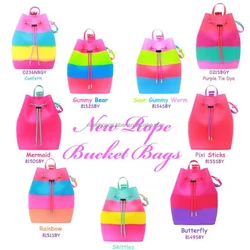 Colorful backpack waterproof drawstring beach bag girl travel bucket bag backpack hiking shoulder bag