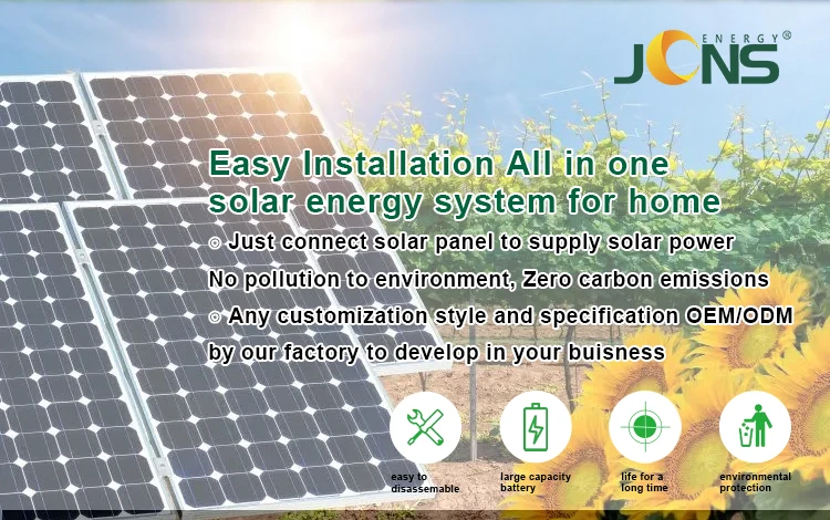 energy panel solar power generator 500W home sola power systems with100W solar panel