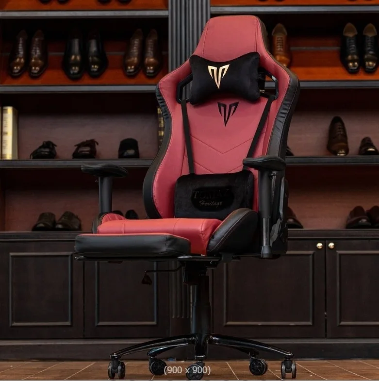 Wholesale Customized Brown Ergonomic Computer Game Desk  Reclining Gamer Seat Height Adjustment Gaming Chair with Footrest