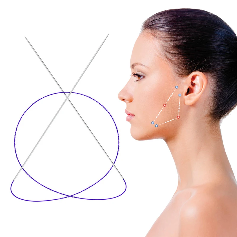 
hot selling top quality low price treatment twist pdo thread twin needles lifting korea 