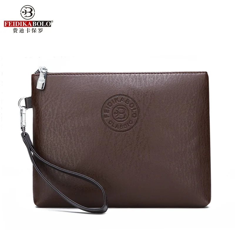 Hot Sale Males Clutches Wallet Man Large Capacity Long Zipper Purse PU Soft Leather Man Wallet Leather Card Holder Wallet