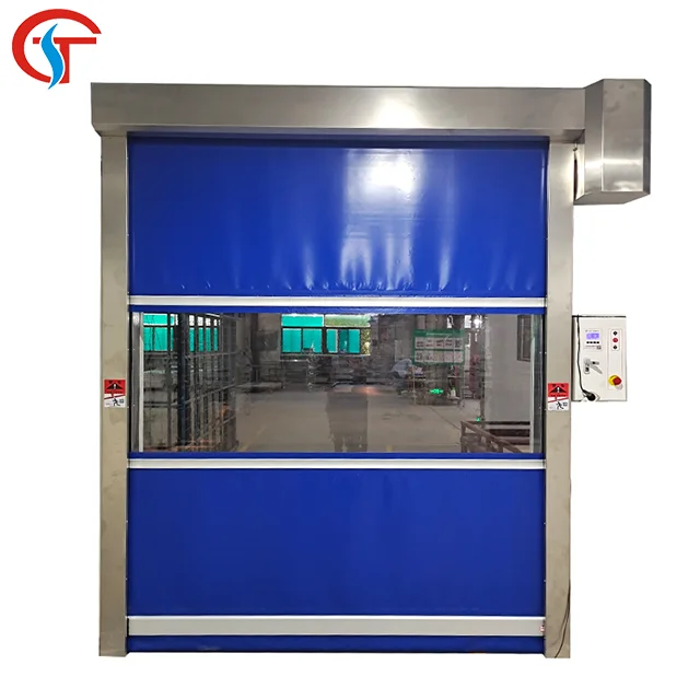 Indoor and outdoor isolation protection automatic fast pvc roller shutter door