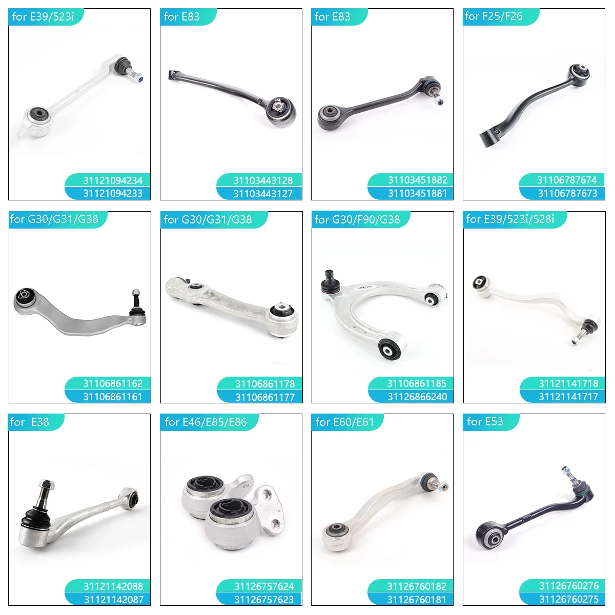 ShungTak Wholesale High Quality Car Auto Parts Front Lower Control Arm for BMW F07 F01 F02 F04 F10 31126850782