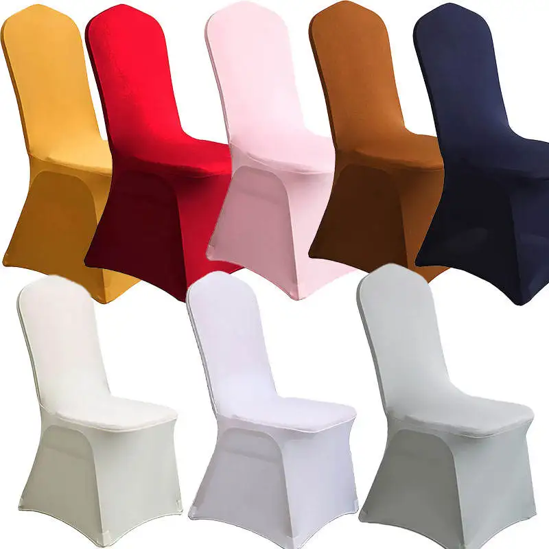 China Cheap Wholesale Price Chair Slipcovers Spandex Banquet Chair Cover for Wedding Decor Chair Cover