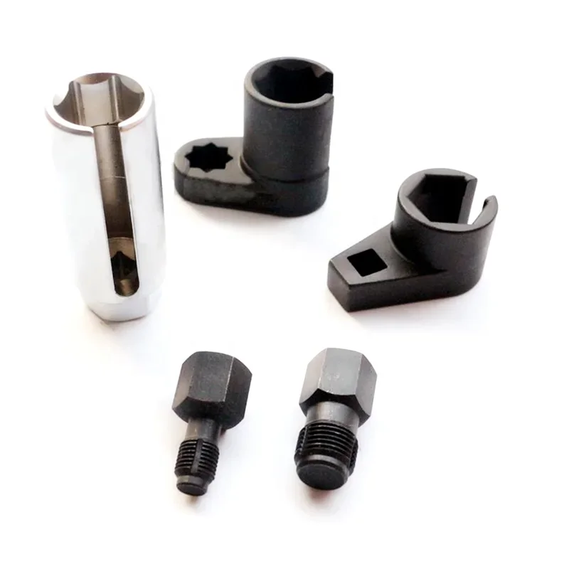 5pcs Oxygen Injector Removal Tool Car Oxygen Sensor Socket Thread Chasers Wrench Vacuum Repair Kit