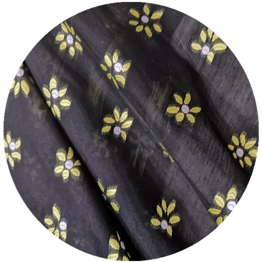 Новинка 2021, тонкая жаккардовая ткань с цветочной вышивкой