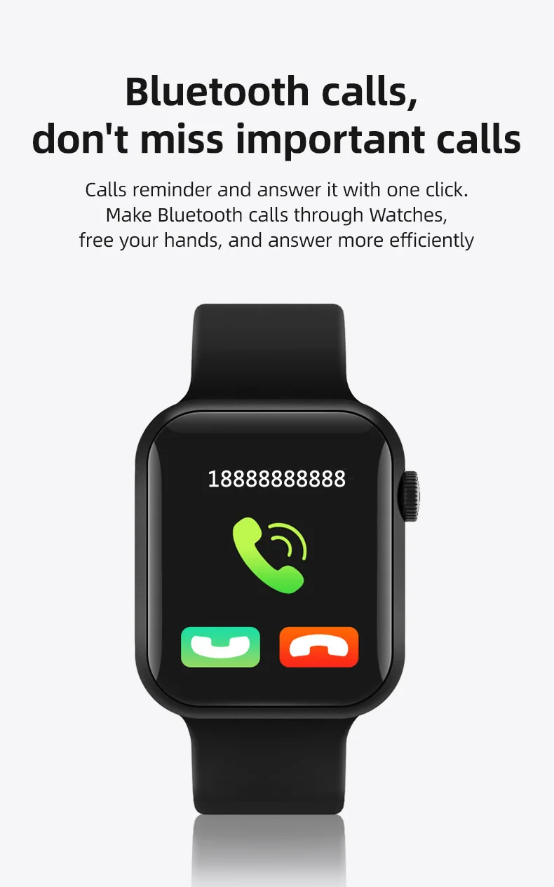  T900 Smart Watch Series 5 звонок 44 мм Smartwatch изменить ремень монитор сердечного ритма для IOS Android PK IWO 12 8 T500 W34