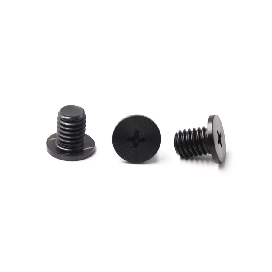 Satin brushed bolt Stainless steel flat head machine thread black CD pattern screw