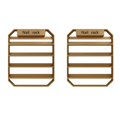 
Nordic Style Nail Polish Display Stand Wall Hanging Salon Decoration Display Rack Simple Beauty Shop Storage Rack 