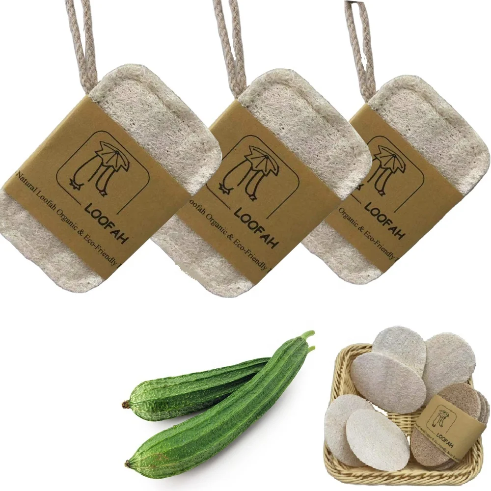 100% Natural Organic Luffa Sponge Brush Eco -friendly Household loofah