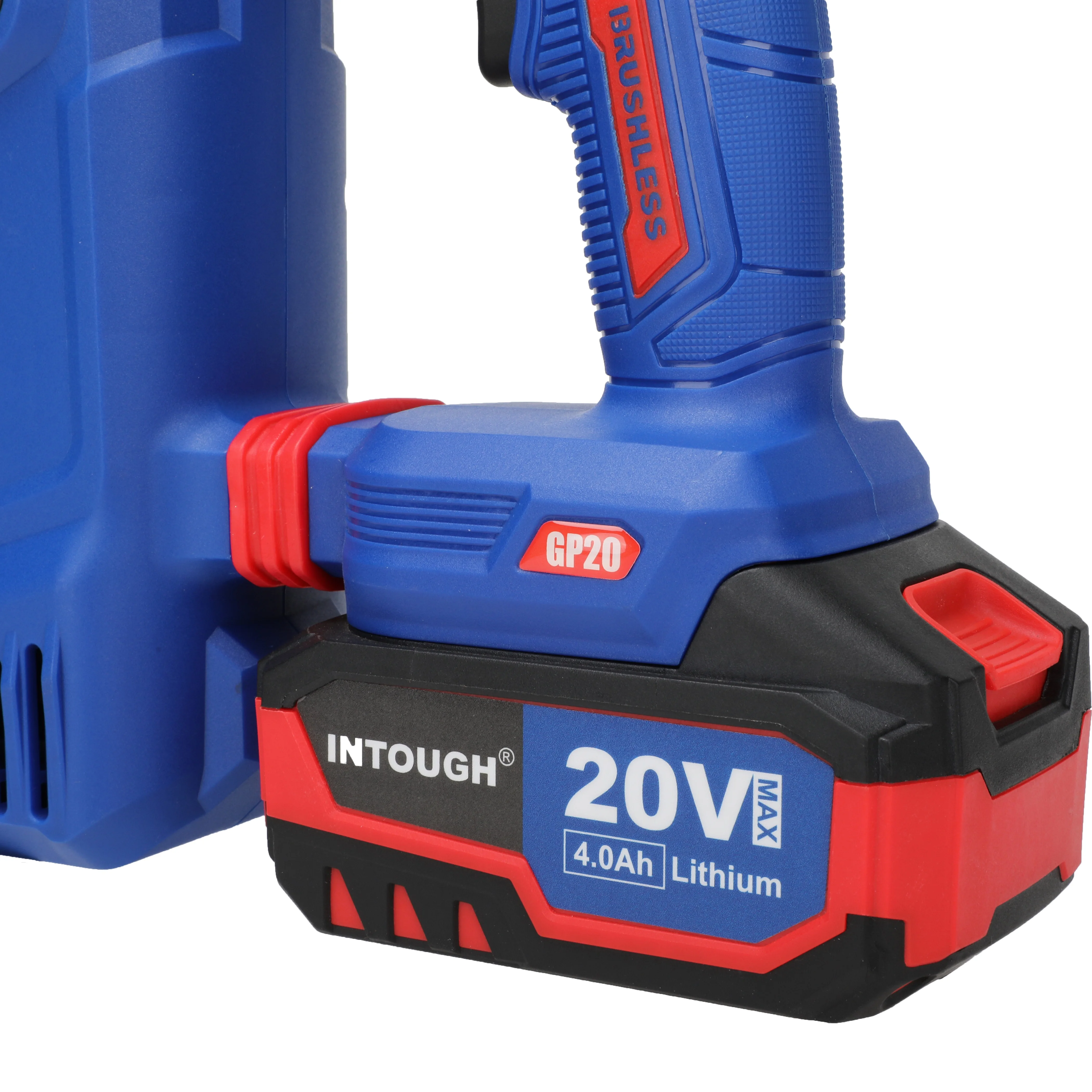 INTOUGH 20V 4Ah Li-ion Battery Brushless Rotary Hammer SDS-plus Brushless cordless rotary hammer drill