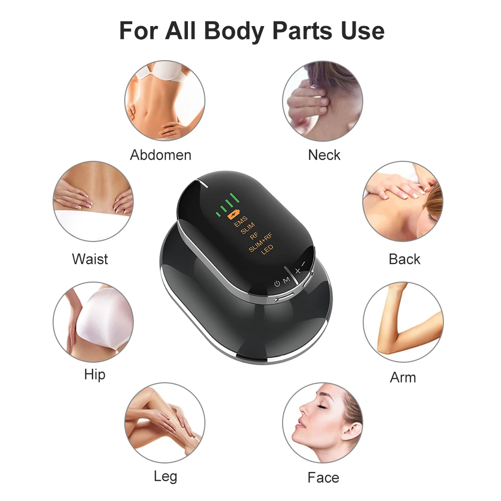 KKS Anti Cellulite Fat Burner Galvanic Weight Loss EMS Body Shaping Massager RF Vibration Beauty Slimming Fat Burning Machine