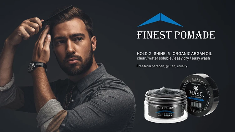 Customized Private Label Edge Control Strong Hold Hair Styling Wax Hair Pomade 80G