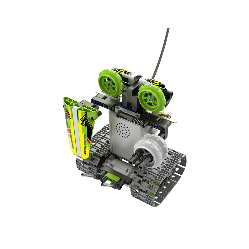 3 в 1 робот гусеничная строительные блоки 2,4G пультом дистанционного управления и приложение управления обучающая игрушка наука обучающий комплект RC Stunt автомобилей