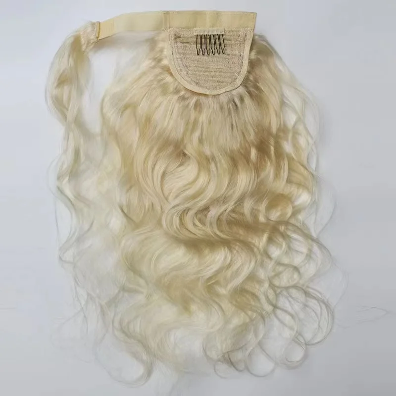 613#blonde hair weaving ponytail wholesale various kind texture ponytail