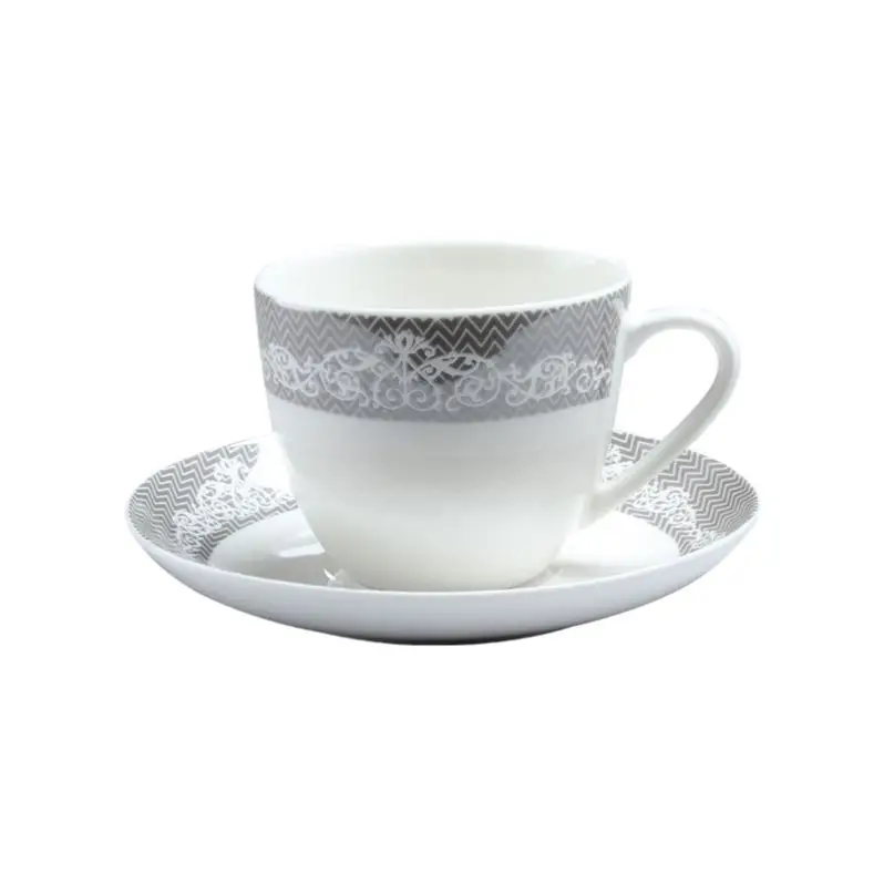 Куб. См тонкая новая фарфоровая чашка и блюдца для кофе чая с наклейкой