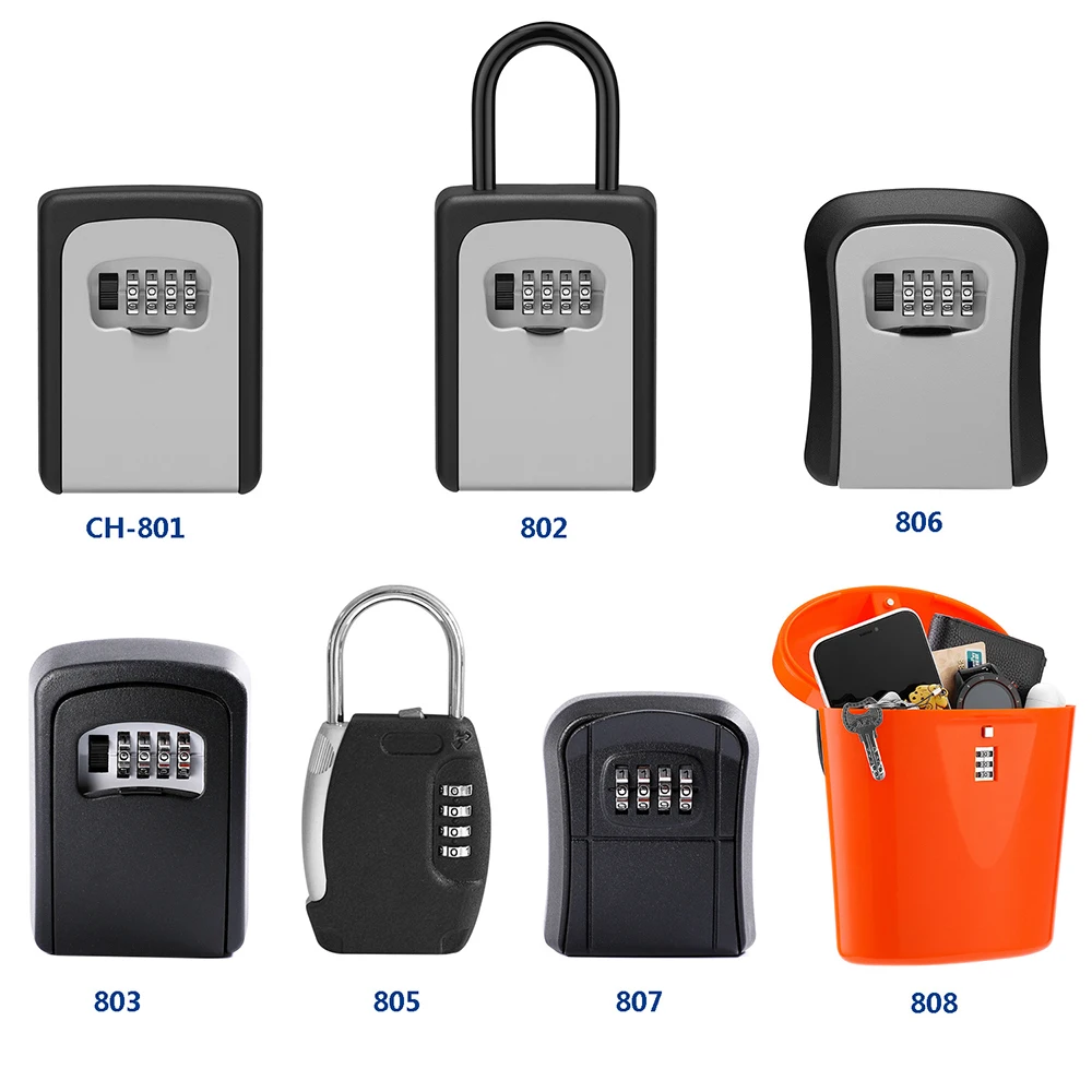 Combination Lockbox Code Lock Secure Box Key Holder Large Capacity Portable Safe Box For Family Realtor Outdoor Key Box