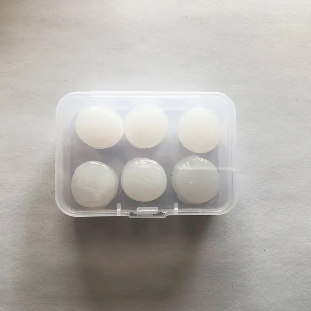 Boxed 8pcs silicone mud earplugs Swimming and bathing waterproof anti-noise wax earplugs Soundproof Foam earplugs