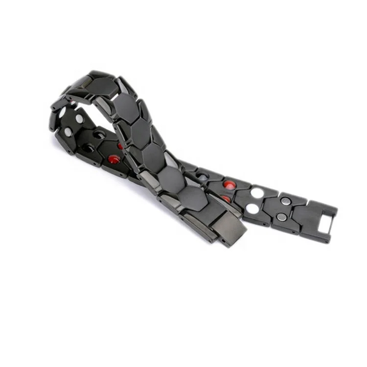 Healthy Bio Elements Energy Stone Health Healing Titanium Magnetic Bracelet for Blood Pressure Control