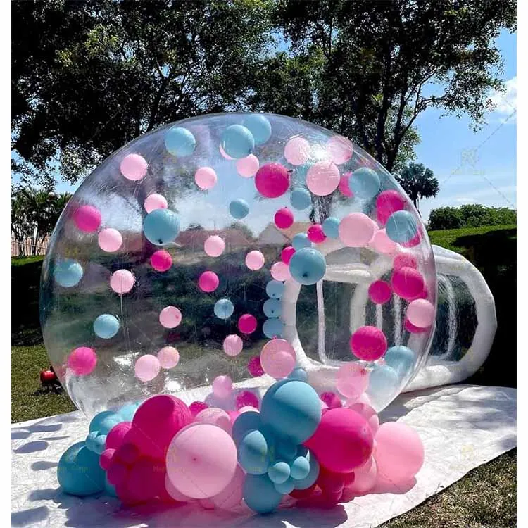 Inflatable Bubble House PVC Clear Camping Bubble Tent with Air Blower Outdoor 3M