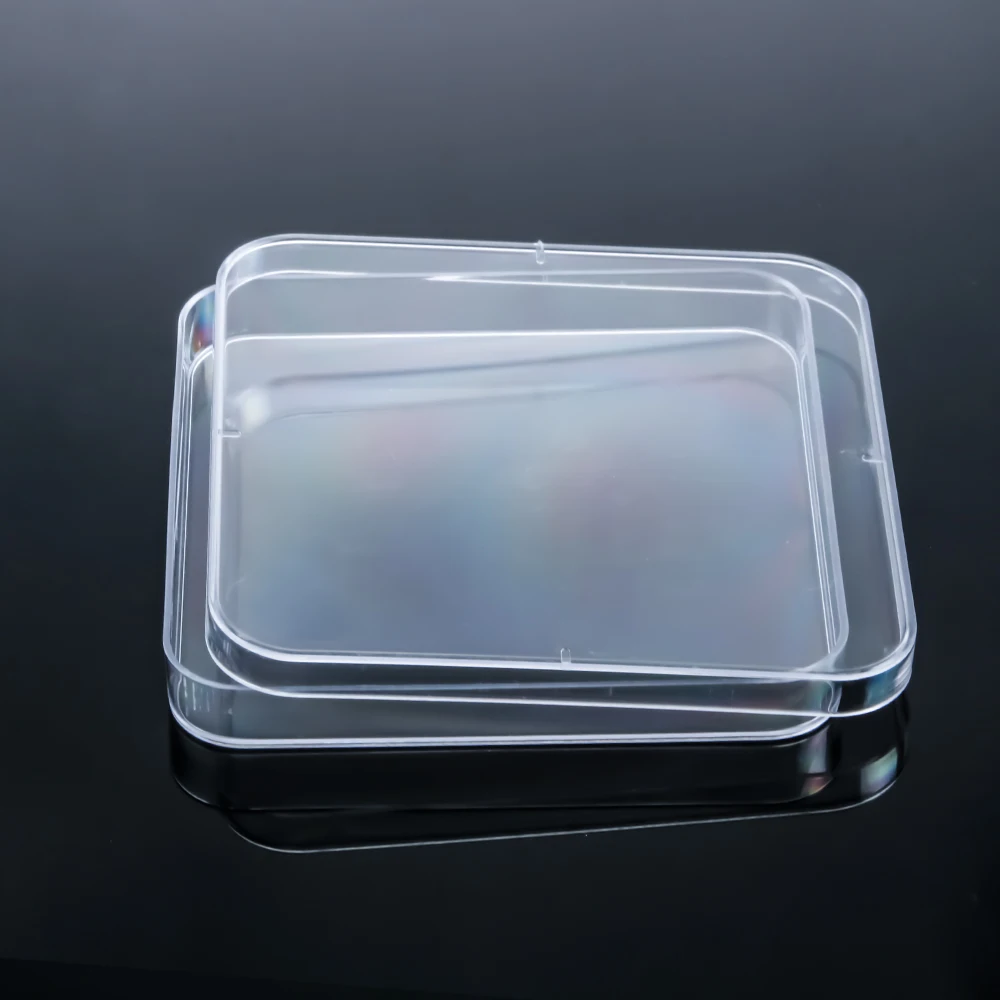 120mm Petri Culture Dish Disposable Square Shape Petri Dish Contact Plates Square Dishes
