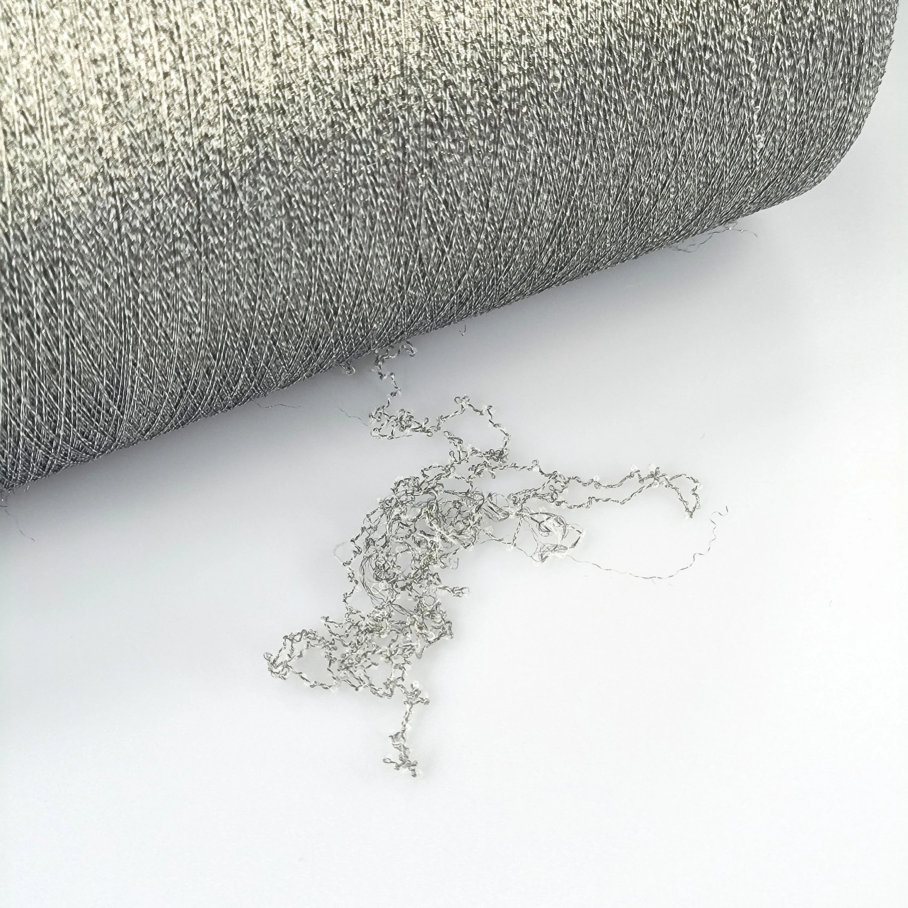 Conductive antibacterial socks Silver fiber yarn Anti-Bacteria anti-static deodorization silver plated yarn for sock fabric