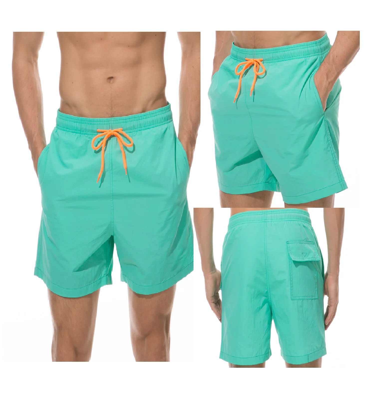 Summer Sports Shorts Custom Logo Mens Swim Shorts Running Nylon Shorts100% Polyester Swim Trunks Mesh Beach Shorts For Men
