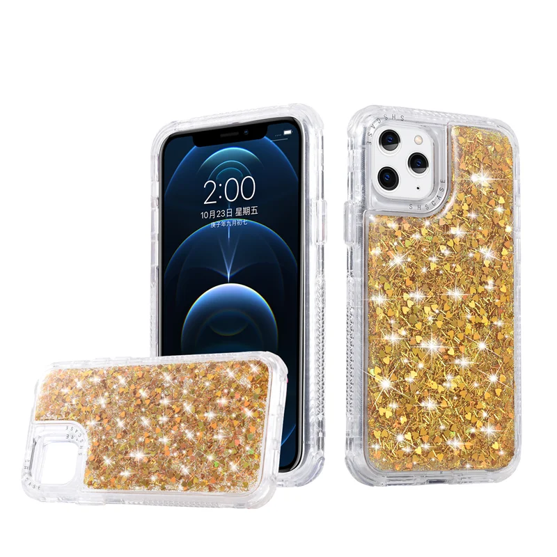 Популярный на Amazon GSCASE 3 в 1 резиновый законченный блестящий чехол для Iphone Xs Pro Max 12