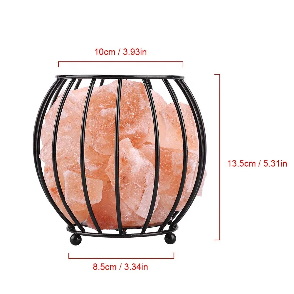
Iron Basket Himalayan Salt Lamps/ Himalayan Natural Salt Hand Crafted Iron Basket salt lamp 